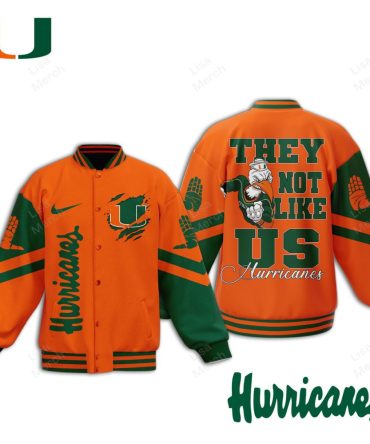 Miami Hurricanes Varsity Jacket - Bold Orange & Green Spirit Wear For Fans
