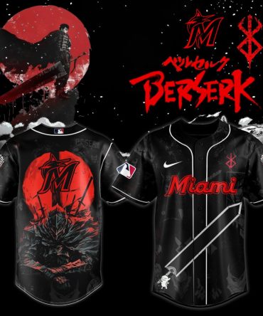 Epic Berserk X Miami Baseball Jersey - Limited Edition Anime Fan Gear