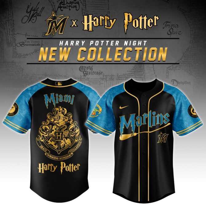 Limited Edition Miami Marlins X Harry Potter Jersey – Magical Fan Gear Collection
