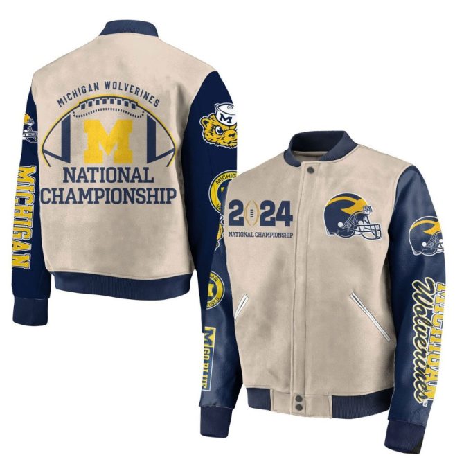 2024 Michigan Wolverines National Championship Varsity Jacket - Celebrate In Style!