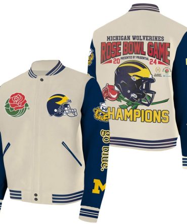 Michigan Wolverines 2024 Rose Bowl Champions Varsity Jacket - Celebrate In Style!