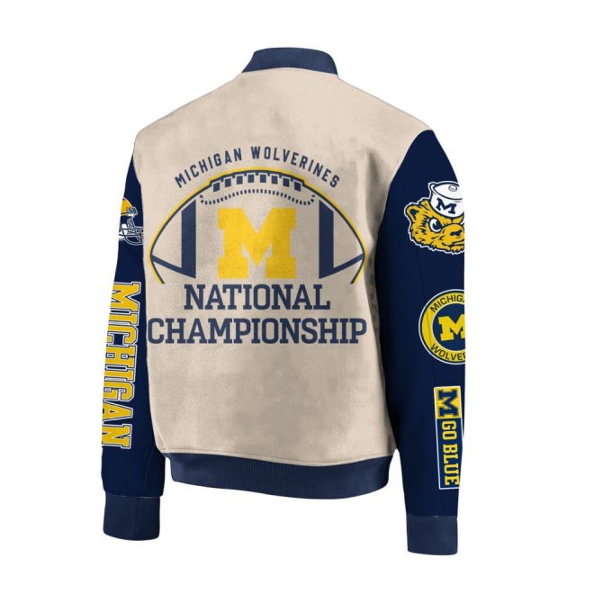 2024 Michigan Wolverines National Championship Varsity Jacket - Celebrate In Style! - Image 2