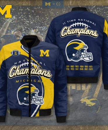 Celebrate 12-Time Champs: Michigan Wolverines National Champions Jacket – Limited Edition!