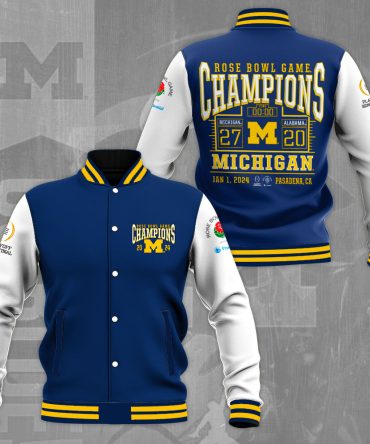 Michigan Rose Bowl Champions 2024 Varsity Jacket - Limited Edition Fan Gear
