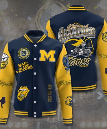 Michigan Champions Varsity Jacket - Celebrate Victory In Style! Limited Edition 2023 College Football Gear