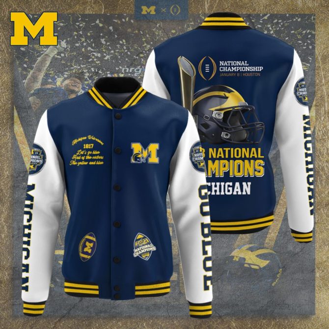 Michigan Wolverines National Champions Varsity Jacket - Celebrate Victory In Style!