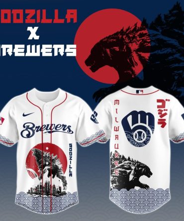 Limited Edition Godzilla X Brewers Jersey – Unique Design For Fans!