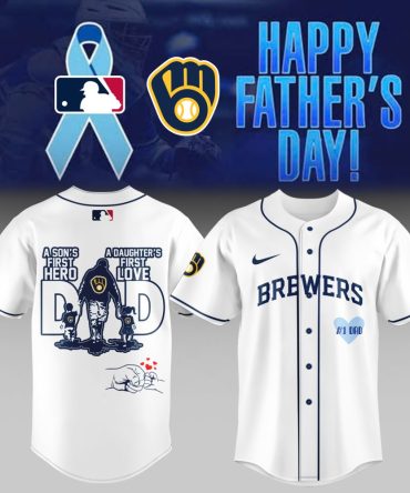 Celebrate Father'S Day: Brewers Mlb Dad Hero & Love Jersey - Perfect Gift!