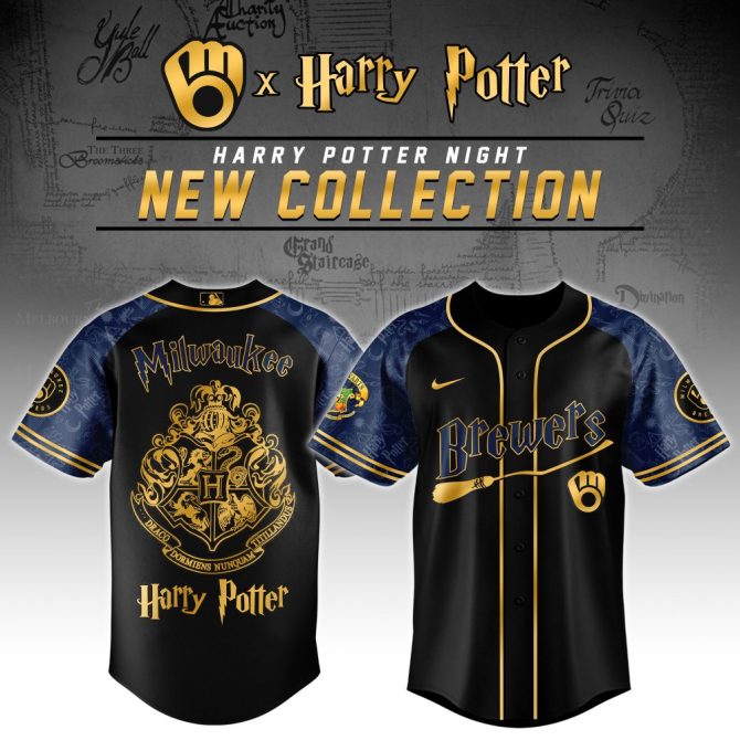 Limited Edition Harry Potter X Milwaukee Brewers Jersey - Magical New Collection