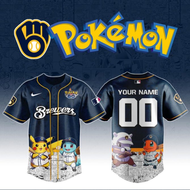 Custom Pokémon Baseball Jersey – Personalized Name & Number, Fan Favorite!