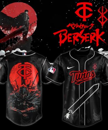 Exclusive Berserk X Twins Baseball Jersey – Anime-Inspired Sportswear For Fans