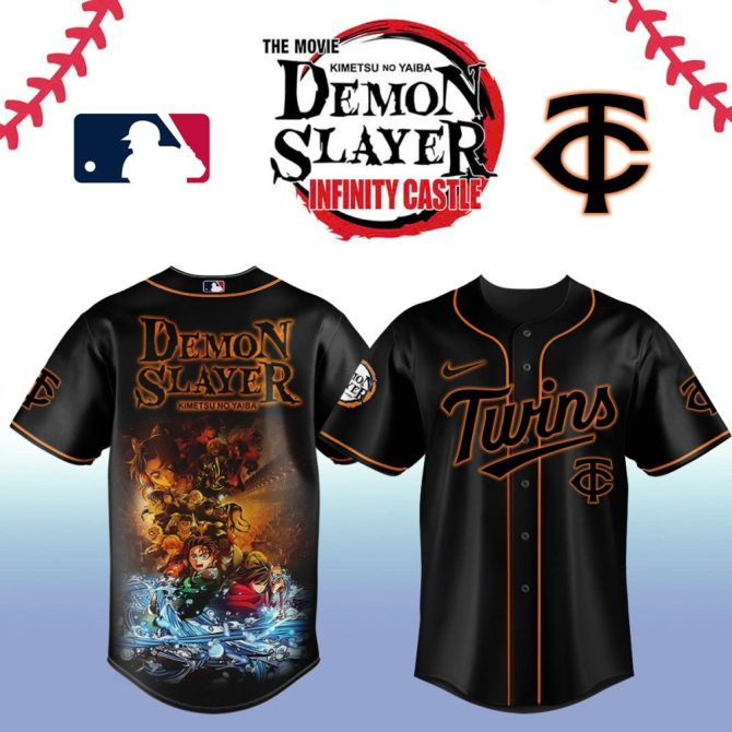 Exclusive Demon Slayer X Twins Baseball Jersey – Limited Edition Anime Merch