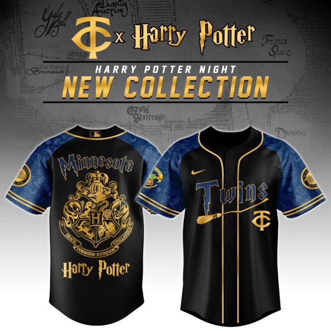 Limited Edition Minnesota Twins X Harry Potter Jersey - Magical Mlb Fan Gear!