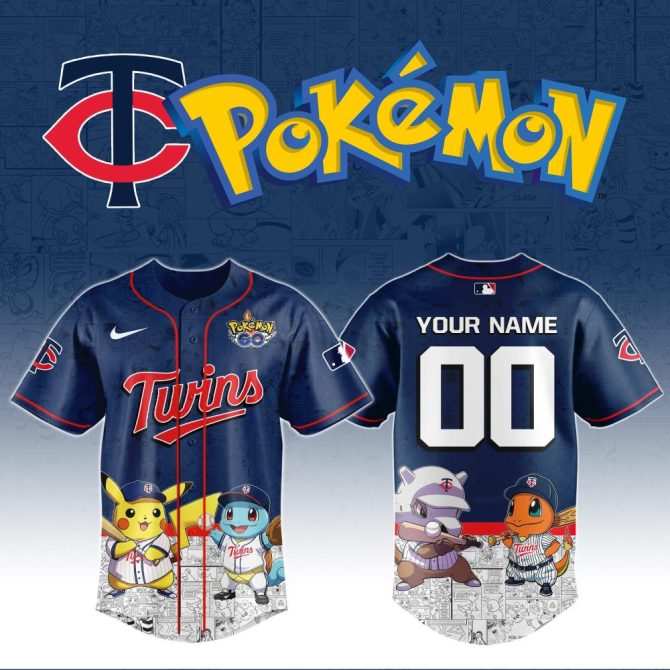 Custom Pokémon X Twins Jersey - Personalized Name & Number, Limited Edition!