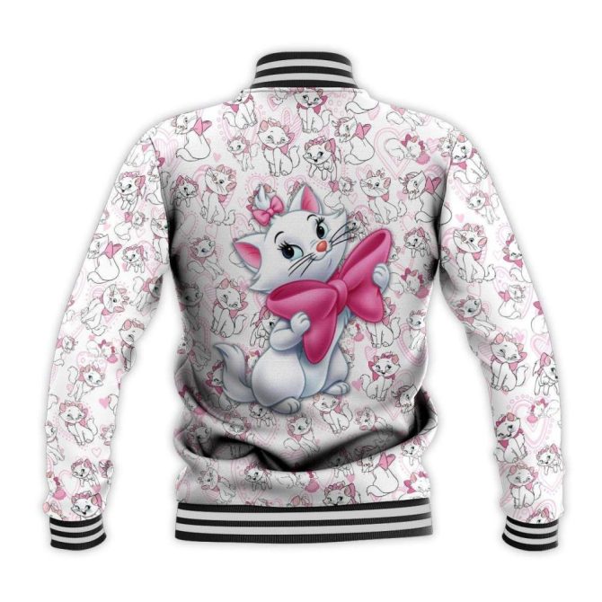 Adorable Cat Print Bomber Jacket - Cute & Cozy Fashion For Cat Lovers - Image 2