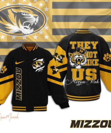 Mizzou Tigers Varsity Jacket - Bold Black & Gold Design, Perfect For Fans!