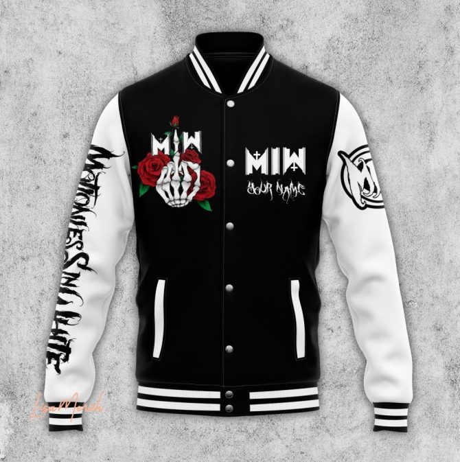 Custom Motionless In White Varsity Jacket - Personalized Band Apparel - Image 3
