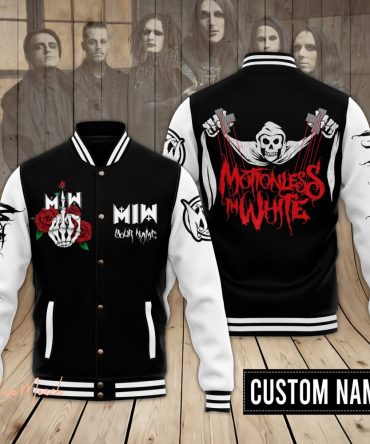 Custom Motionless In White Varsity Jacket - Personalized Band Apparel