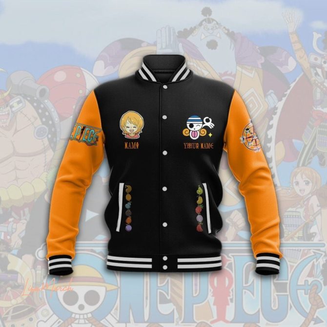 Custom One Piece Varsity Jacket - Thousand Sunny Design, Add Your Name, Anime Fan Gift - Image 2