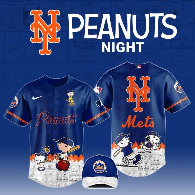 Exclusive Mets Peanuts Night Jersey & Cap Set – Limited Edition Baseball Fan Gear