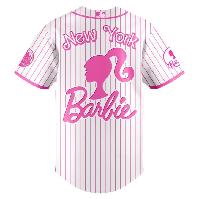 Limited Edition Barbie X Mets Jersey - Perfect For Baseball Fans & Collectors! - Image 3