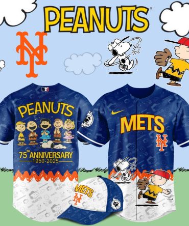Celebrate Peanuts 75Th With Ny Mets Jersey & Cap Set – Limited Edition!