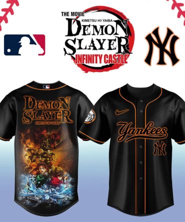 Exclusive Demon Slayer X Yankees Baseball Jersey - Limited Edition Anime Fan Gear