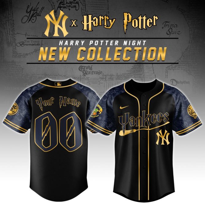 Custom Yankees X Harry Potter Jersey - Limited Edition Magic Collection