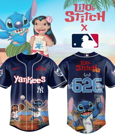 Exclusive Lilo & Stitch X Yankees Mlb Jersey - Limited Edition Fan Gear