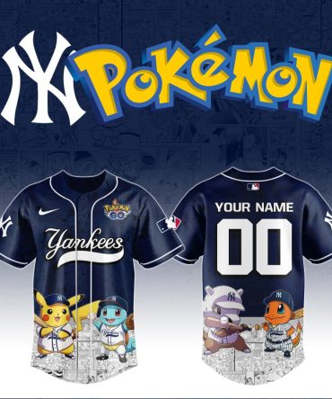 Custom Yankees Pokémon Baseball Jersey - Personalized Name & Number - Limited Edition Fan Gear!