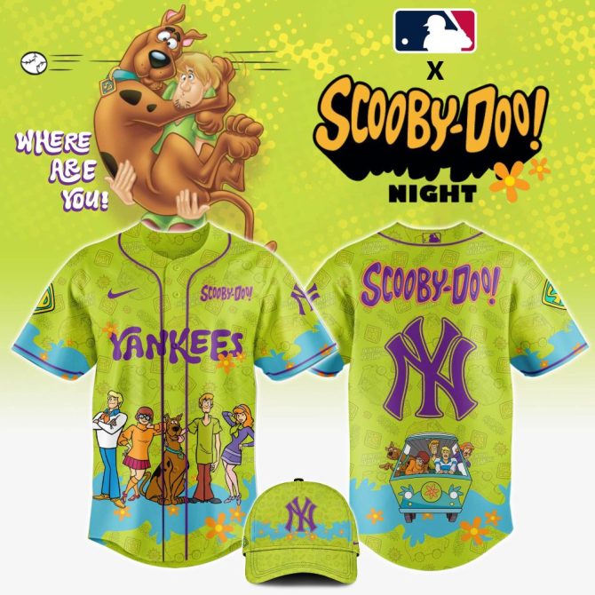 Limited Edition Yankees X Scooby-Doo Jersey – Perfect For Fans & Collectors!