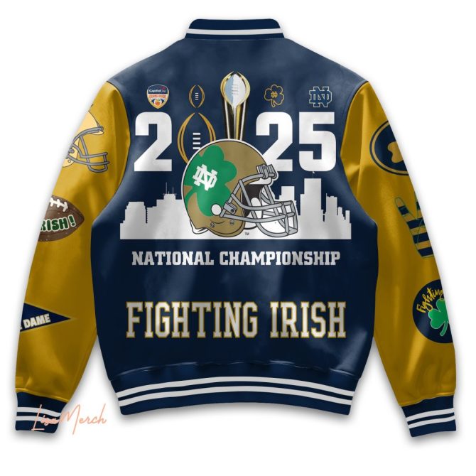 Notre Dame Fighting Irish Varsity Jacket - 2025 National Championship Collector'S Edition - Image 4