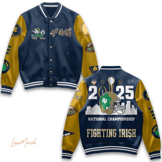 Notre Dame Fighting Irish Varsity Jacket - 2025 National Championship Collector'S Edition - Image 2