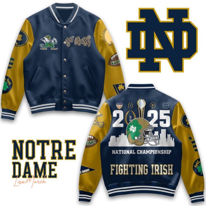 Notre Dame Fighting Irish Varsity Jacket - 2025 National Championship Collector'S Edition
