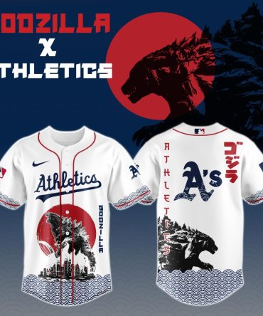 Godzilla X Athletics Limited Edition Baseball Jersey - Iconic Design, Unmatched Style!