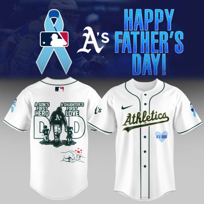 Celebrate Father'S Day With A'S Baseball Jersey - Perfect Gift For Dad, Hero & First Love!