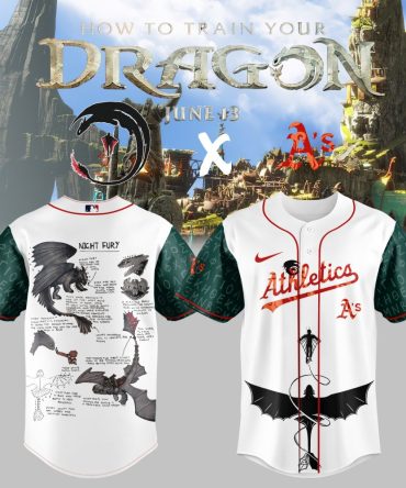 Exclusive How To Train Your Dragon X A'S Jersey - Limited Edition Night Fury Design