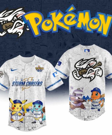 Limited Edition Pokémon Storm Chasers Jersey - Pikachu & Friends Baseball Gear