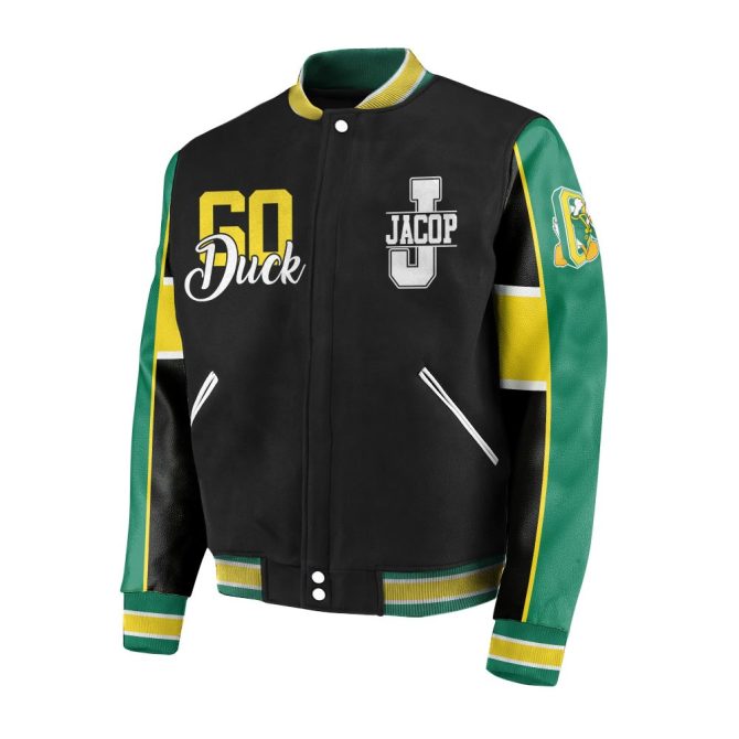 Custom Oregon Ducks Varsity Jacket – Big Ten Kings Design, Personalized Name - Image 3