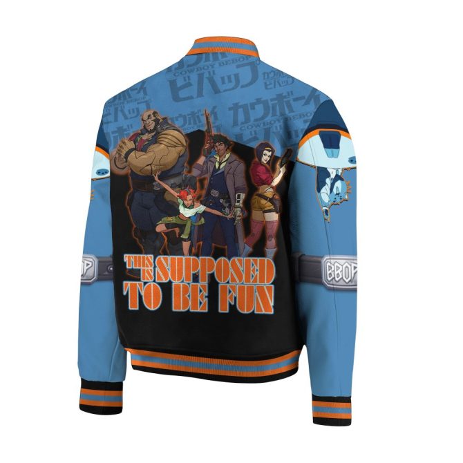 Anime Fusion Varsity Jacket - Unique Design For Fans , Limited Edition - Image 3