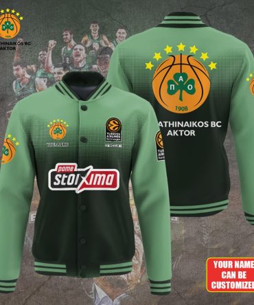 Custom Panathinaikos Bc Jacket - Personalized Name, Premium Fan Gear, Limited Edition