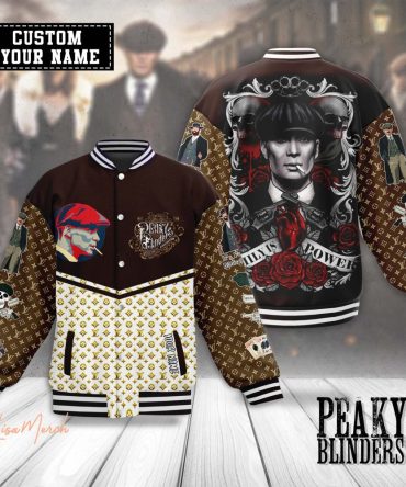 Custom Peaky Blinders Varsity Jacket - Unique Design, Add Your Name, Perfect Gift!