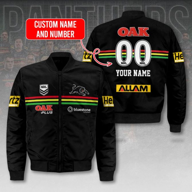 Custom Nrl Panthers Jacket - Add Your Name & Number - Premium Fan Gear!