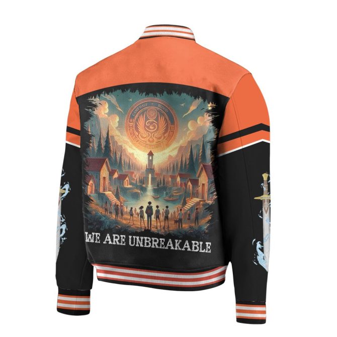 Camp Half-Blood Varsity Jacket - Unbreakable Design , Perfect For Fans & Collectors - Image 3