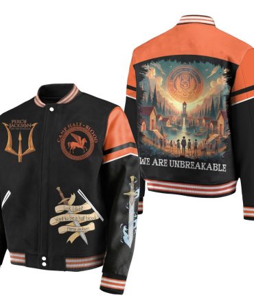 Camp Half-Blood Varsity Jacket - Unbreakable Design , Perfect For Fans & Collectors
