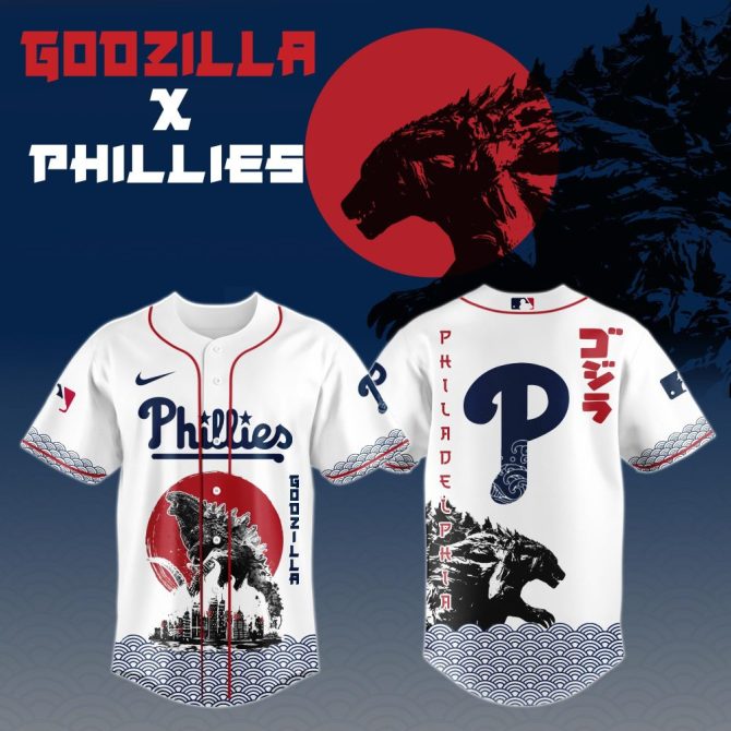 Exclusive Godzilla X Phillies Jersey – Limited Edition Collectible Sportswear