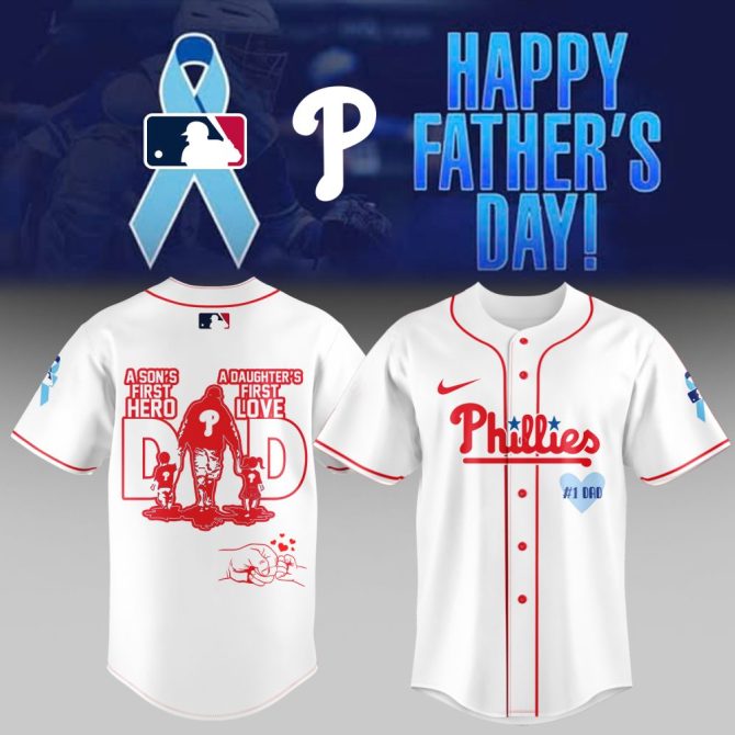 Celebrate Dad With Phillies Father'S Day Jersey - Perfect Gift For Baseball Fans!