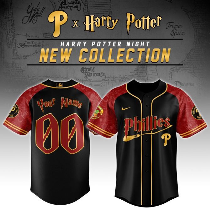 Customize Your Phillies X Harry Potter Jersey - Limited Edition Collection - Perfect Gift For Fans!