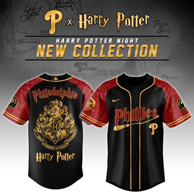Limited Edition Harry Potter X Phillies Jersey – Magic Meets Baseball! Get Yours Now!