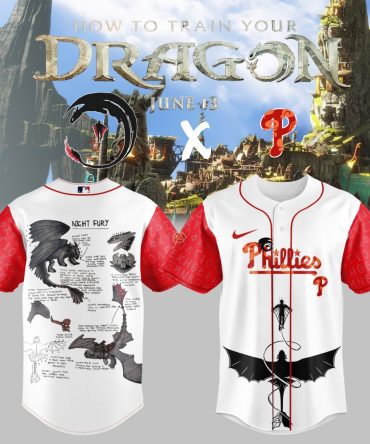 Exclusive How To Train Your Dragon X Phillies Jersey - Limited Edition Fan Gear